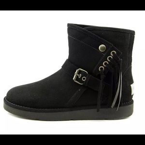UGG Italy Karisa Buckle Fringe Bootie